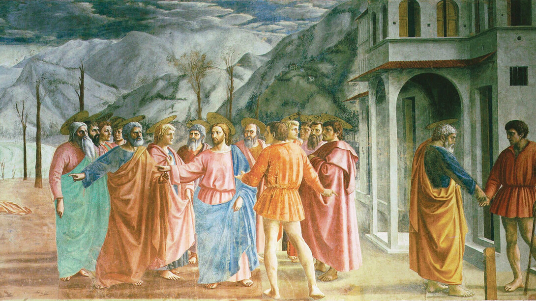 Masaccio, Pagamento del Tributo, dettaglio