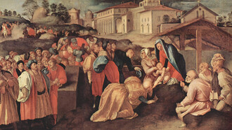 Jacopo Pontormo, Adorazione dei Magi, Cappella Palatina, Palazzo Pitti, Firenze, particolare