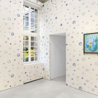 Precious Okoyomon, It’s important to have ur fangs out at the end of the world, exhibition view. Courtesy of Mendes Wood DM