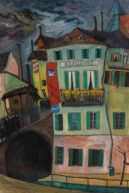 Marianne von Werefkin, En ville [In town] (detail), 1924. Courtesy of Kunstmuseum Bern
