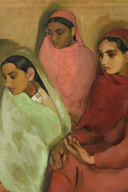 Amrita Sher-Gil, Three girls (detail), Amritsar (India), January 1935. Courtesy of Drents Museum 
