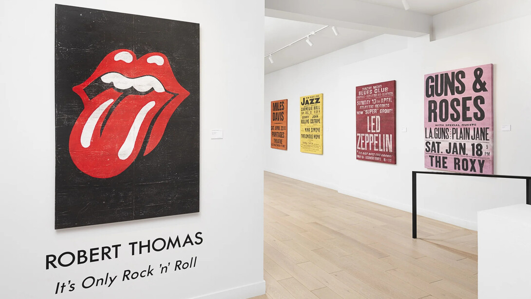 Robert Thomas, It’s only rock and roll, exhibition view. Courtesy of Casterline/Goodman Gallery