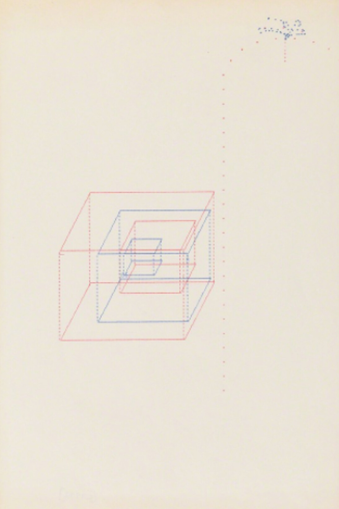 Dom Sylvester Houédard, Typestract 66, ca. 1972. Courtesy of Richard Saltoun Gallery