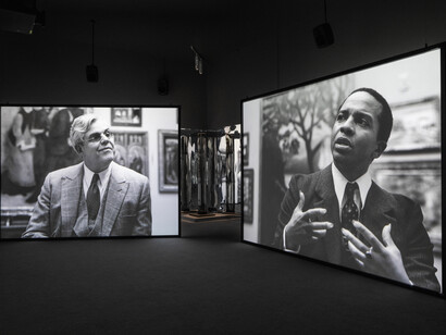 Isaac Julien, Once again... (statues never die), exhibition view. Courtesy of the MCA