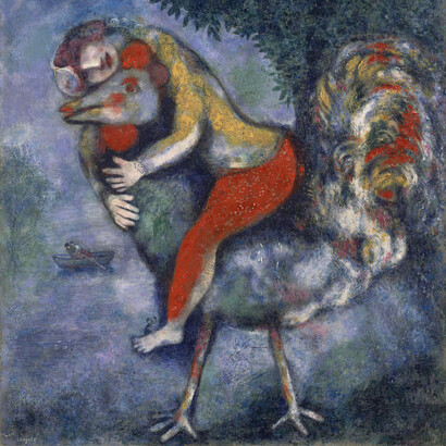 Chagall, Il-Gallo, 1928, Madrid, Thyssen Bornemisza