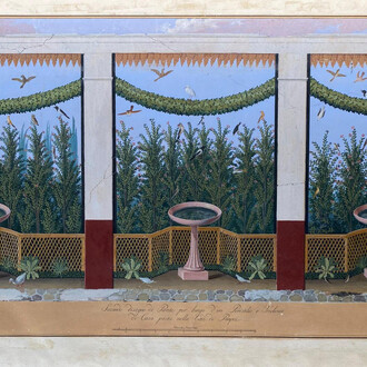 Documentare gli Scavi: Pompei nelle imprese editoriali del Regno 1740–1850, dipinto in mostra. Per gentile concessione del Museo Archeologico Nazionale di Napoli