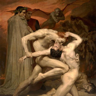»Dante y Virgilio en el infierno» (1850),  William-Adolphe Bouguereau