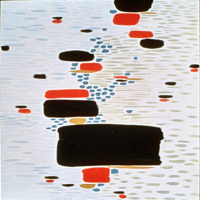 Bruno Munari, Un Punto azzurro, 1937, oil on board, 43 x 43 cm, Courtesy Museo Villa Croce