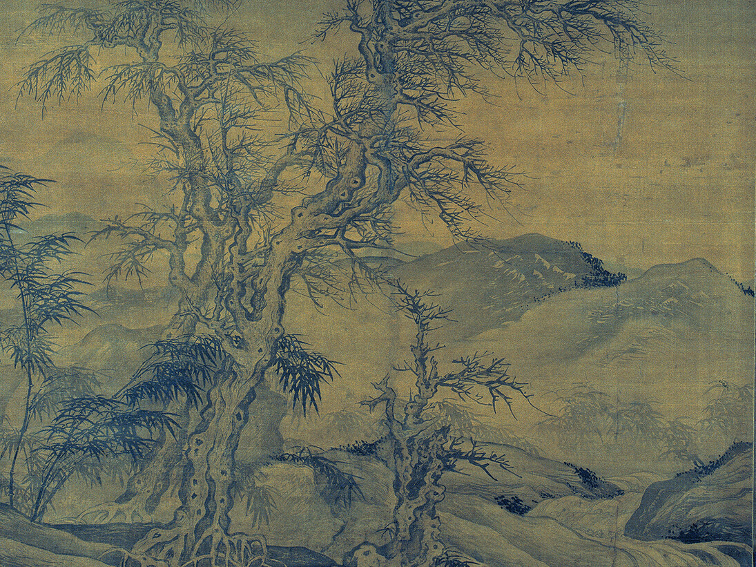 Ancient Trees and Secluded Bamboo Grove by Tang Yin (1470-1524)