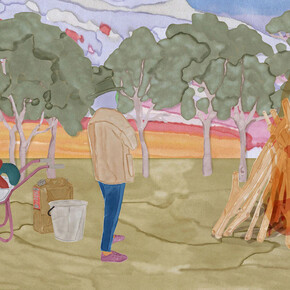 Kate Mitchell, In the eye of the giant (stress study) (detail), 2025. Courtesy of Art Gallery of NSW