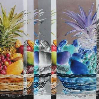 Olan Ventura, Unstilled Life 02,
2015,
Acrylic on Canvas,
152 x 244 cm