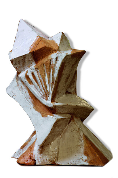 Immagine originaria, terracotta e ceramica cm. 20 x 24 x 35, 2000
