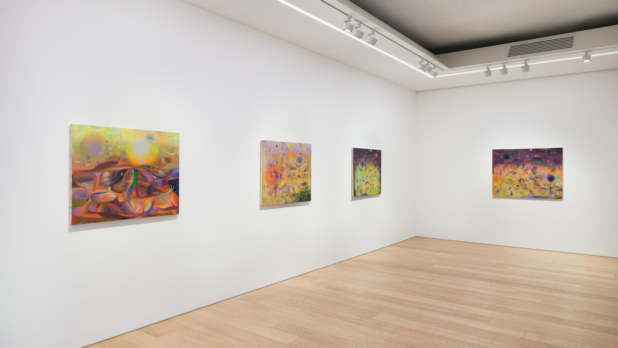 Various artists, Muted rhythm, exhibition view. Courtesy of Lehmann Maupin 