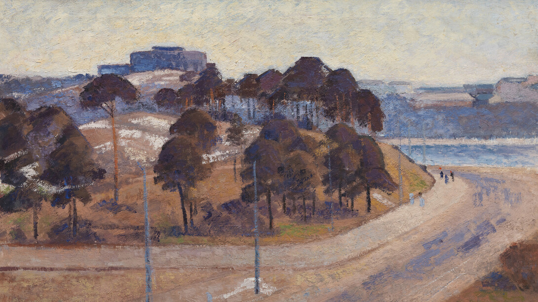 Gunvor Grönvik: Mäntymäki, Töölö Bay (1940s). Finnish National Gallery / Ateneum Art Museum. Photo: Finnish National Gallery / Jenni Nurminen.
