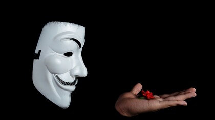 La máscara de Anonymous 
