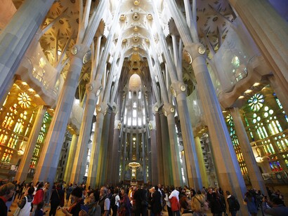 Nave central de la Sagrada Familia
