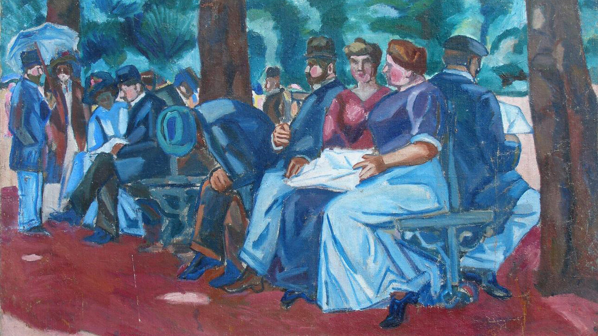 A.A. Morgunov, Under the pink shadow, 1911. Courtesy of New Tretyakov Gallery