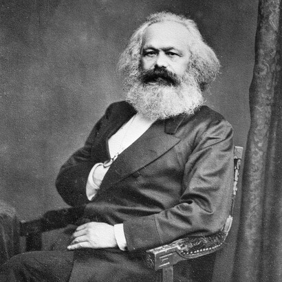 Retrato de Karl Marx en 1875