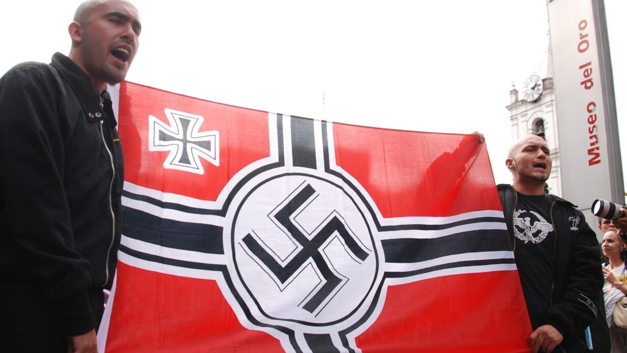 Manifestação neo-nazista na Colômbia