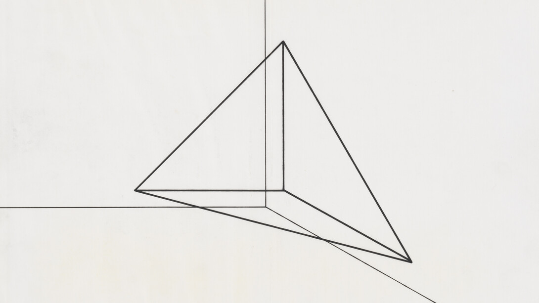 Robert Morris, Untitled (Corner Piece), 1966, Ink on paper, 28 x 36 cm.
Photo courtesy Panza Collection, Mendrisio (CH), photo credit
Alessandro Zambianchi, Milan