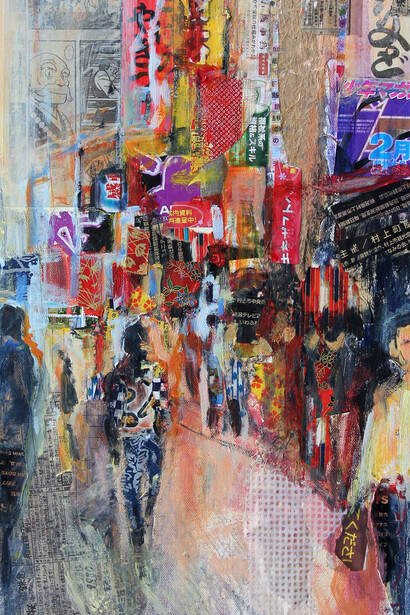 Busy, Busy Tokyo Life by Sylvia Paul (detail)