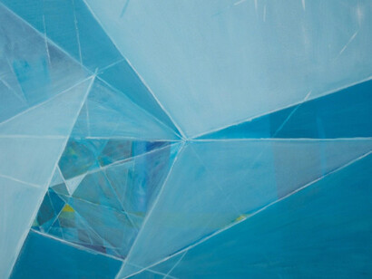 Wilhelmina Barns-Graham, Construction in Space, 1989. Courtesy of Waterhouse & Dodd