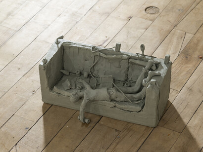 Mélanie Matranga, série Handmade Situation, 2014, non-drying paste, dimensions variable, Courtesy of the artist