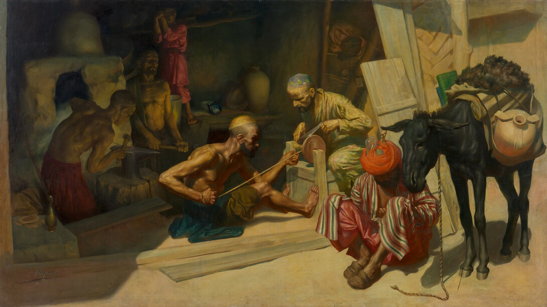 S.M. Karpov, Blacksmiths. Samarkand, 1925. Courtesy of Tretyakov Gallery 