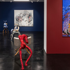 Maggi Hambling und Sarah Lucas, Ooo la la, ausstellungsansicht. Mit freundlicher genehmigung von Contemporary Fine Arts