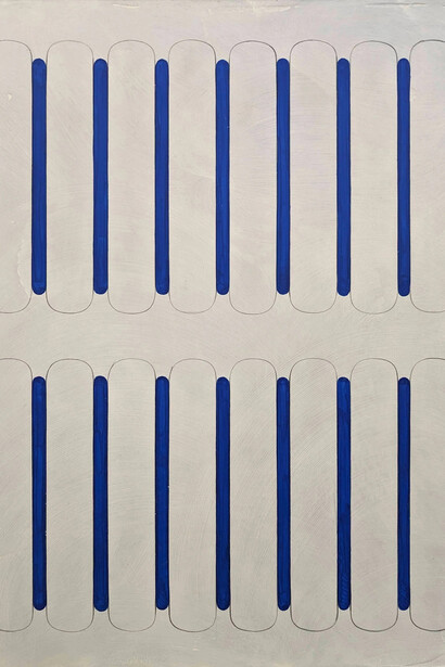 Arielle Zamora, Blue run. Courtesy of Uprise Art Gallery