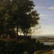 Claude Lorrain (Claude Gellée), Landscape with Apollo and the Muse