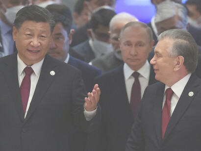 Xi Jinping y Vladimir Putin durante una visita de Estado