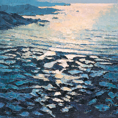 Alan Cotton, Devon shimmering light over rock pools, 2008, 51 x 51 cm 