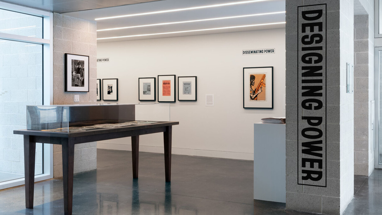Designing power: the black panther party, exhibition view. Courtesy of Tang Museum 