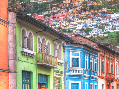 Paisaje de la ciudad de Quito, capital de Ecuador