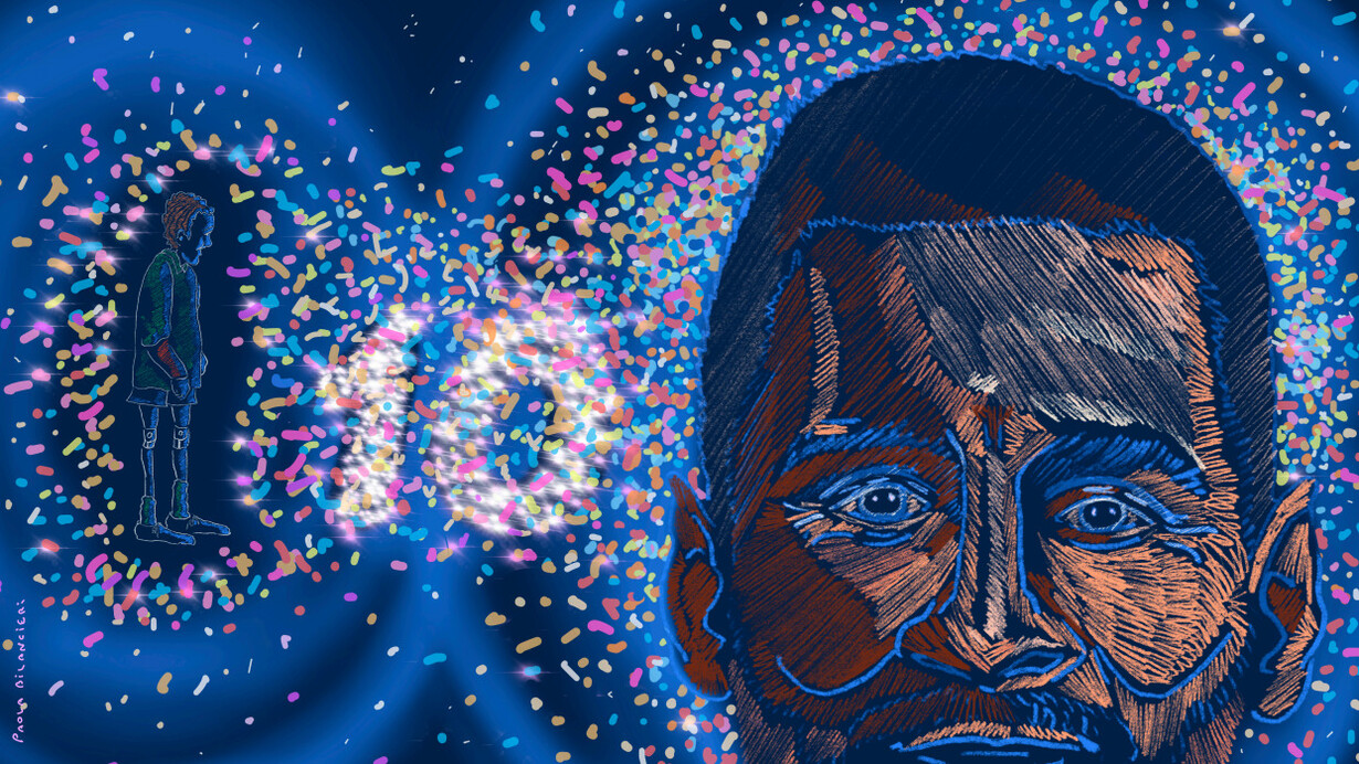 From Rosario to the world stage, Messi’s journey is one of passion, persistence, and profound impact © Illustration by Paola Bilancieri