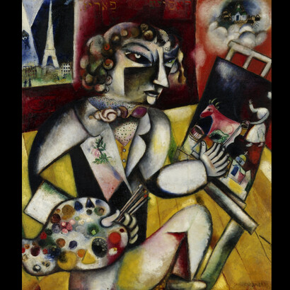 Marc Chagall, Self-Portrait with Seven Fingers, 1912-13