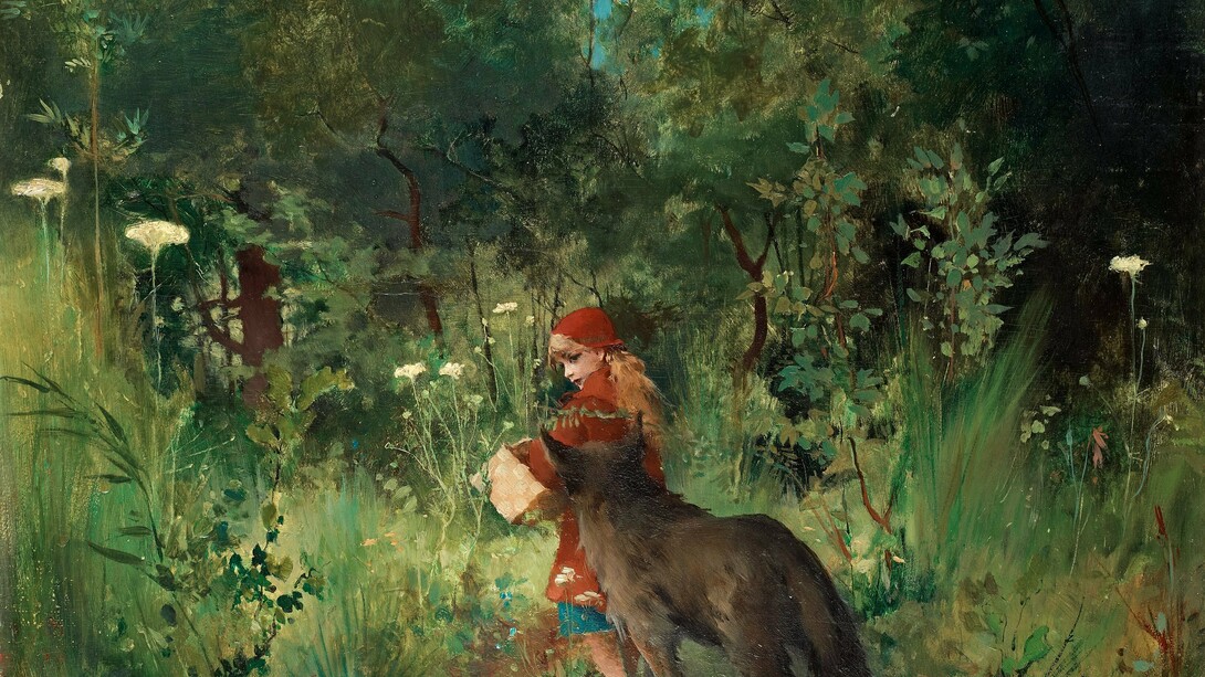 Carl Larsson, Little Red Riding Hood, 1881