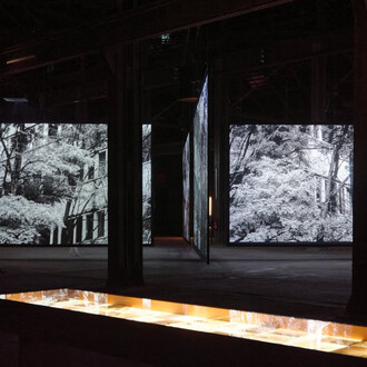 Soundwalk Collective and Patti Smith, Correspondences, exhibition view. Courtesy of LUMA Arles