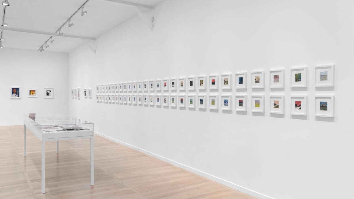 Frank Walter, Moon voyage, vue d'exposition. Avec l'aimable autorisation de la galerie David Zwirner