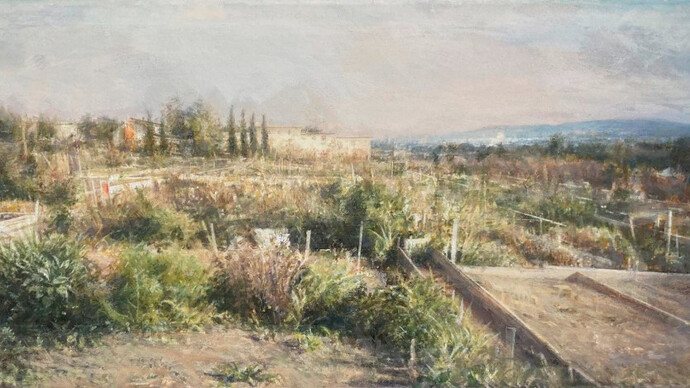 Robert Bauer, Gardens, Santa Monica, 2022. Courtesy of Forum Gallery