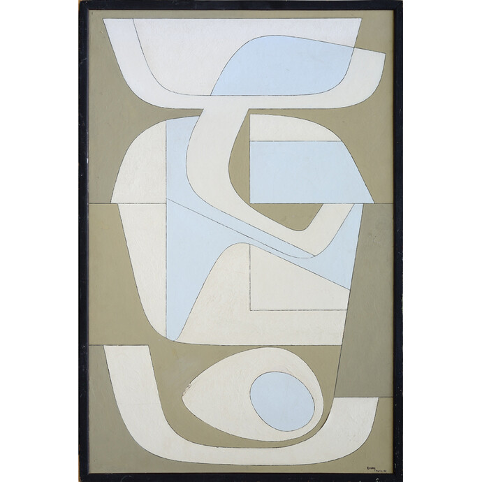 Wifredo Arcay, Untitled, 1955, Oil on board, 72 x 48.5 cm (28 3/8 x 19 1/8 in)