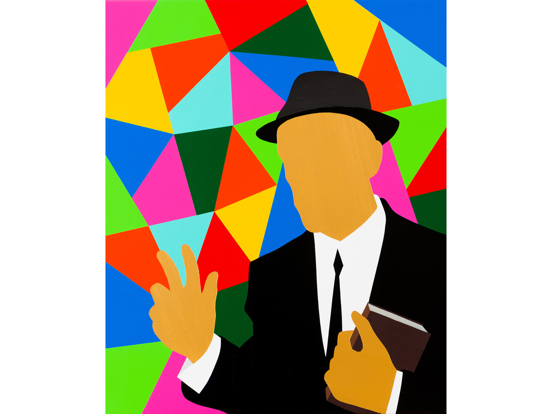 Pedro Paricio, Icon (Glass), 2013, Acrylic on linen, 60 x 50 cm, Courtesy of Halcyon Gallery
