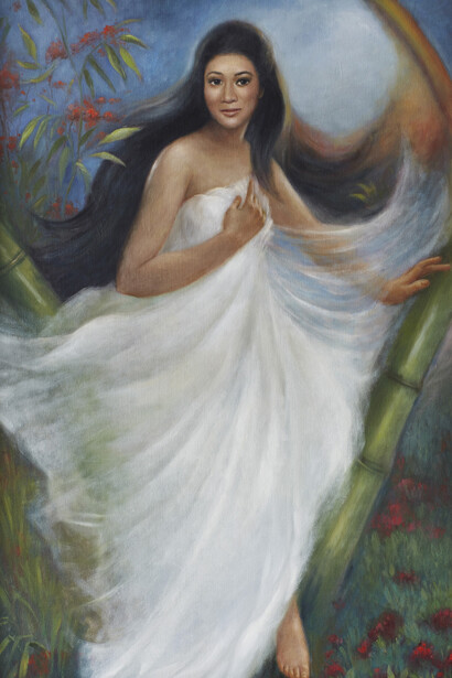 Pio Abad, Reproduction of oil painting found in the presidential chambers depicting Imelda Marcos as Maganda (The Beautiful One)