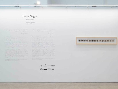 Laura Ferro, Black wool, exhibition view. Courtesy of Larivière Foundation