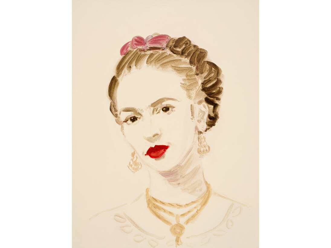 Annie Kevans, Frida Kahlo, 2014, oil on paper, 16 x 12 inches