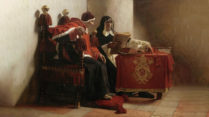 The Pope and the Inquisitor, by Jean-Paul Laurens