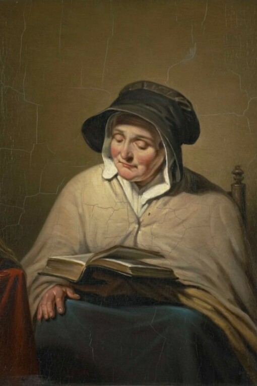 "Old Woman Reading" by Cornelis Kruseman, created between 1820 and 1833