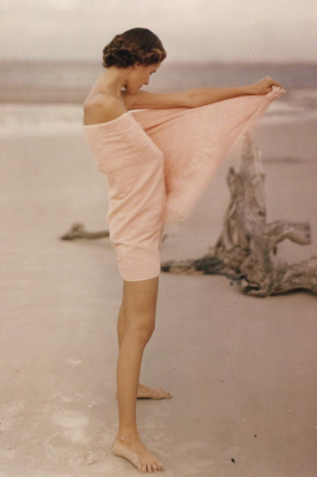 Frances McLaughlin-Gill, Carol McCarlson on the Beach, St. Augustine, Florida, 1948. Copyright Leslie Gill, Courtesy Howard Greenberg Gallery