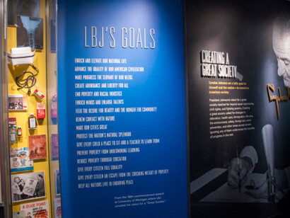 Social Justice Gallery, Exhibition view. Courtesy of LBJ Presidential Library